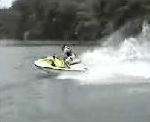 vidéo jetski crash bord rochet newbie débutant regis