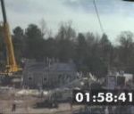 vidéo construction maison 3h26 équipe ouvriers record