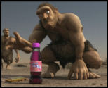 vidéo publicité pub drink milk homme des cavernes préhistorique boisson gazeuse soda canette bouteille buvez du lait