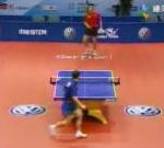 vidéo crazy ping pong fou dingue échange loin de la table tennis de table