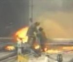 vidéo pompier feu incendie flamme accident