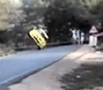 vidéo rallye sortie de route arbre homme spectateur chanceux chance accident percute