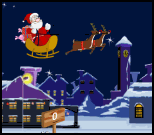 jeu flash santa ride traineau distance cheminée cadeau père nöel humour insolite