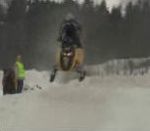 vidéo double accident scooter neige moto