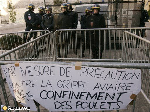 photo pancarte sorbonne manifestation anti cpe policiers crs affiche humour insolite