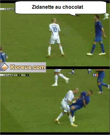 photo zinedine zidane coup tete Marco Materazzi france italie coupe monde 2006 humour insolite