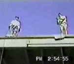 vidéo saut elastique fait maison chute