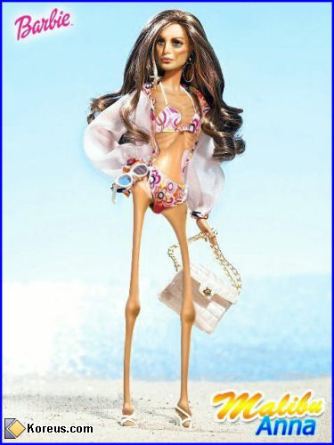 barbie malibu anna anorexique photo humour insolite