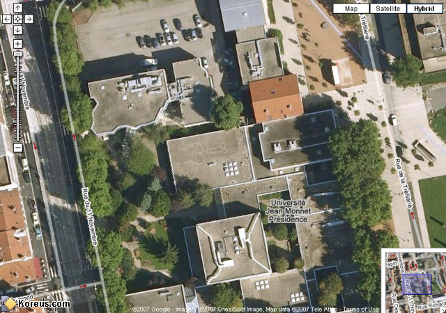 photo google maps université jean monnet st-etienne dessin coquin humour insolite