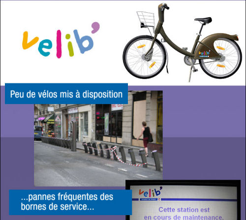 photo velib vélo paris betrand delanoe hummer hummerlib humour insolite