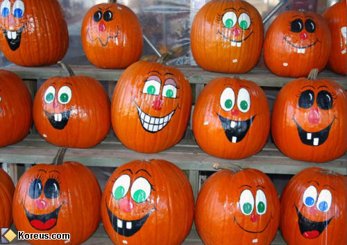 photo image halloween citrouille heureuses sourire
