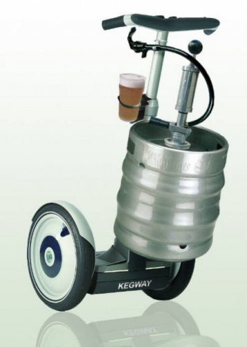 photo segway kegway bière barrique tonnelet humour insolite