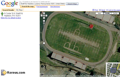 photo stade hazleton pennsylvanie états-unis sexe masculin dessin google maps