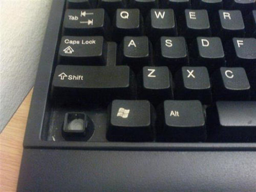 photo humour insolite clavier touche control