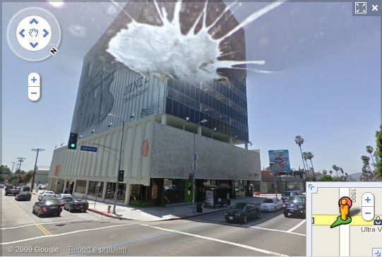 photo humour insolite google car street view fiente oiseau pigeon