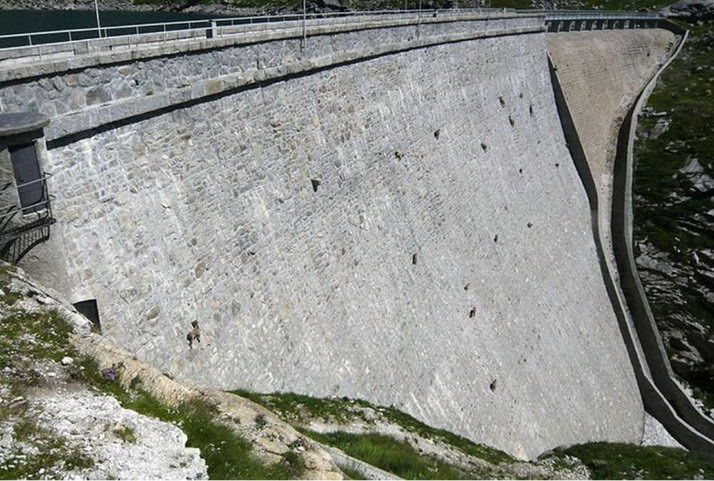 photo humour insolite chèvre barrage