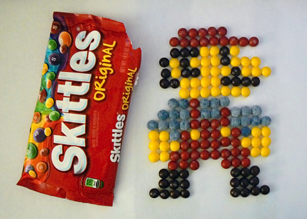 photo humour insolite mario link skittles