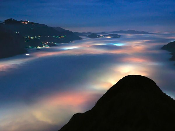 photo humour insolite vallée nuage italie lumière