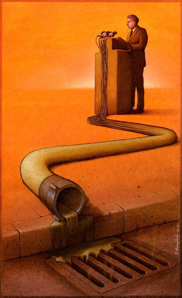 photo humour insolite discours politique tuyau egout