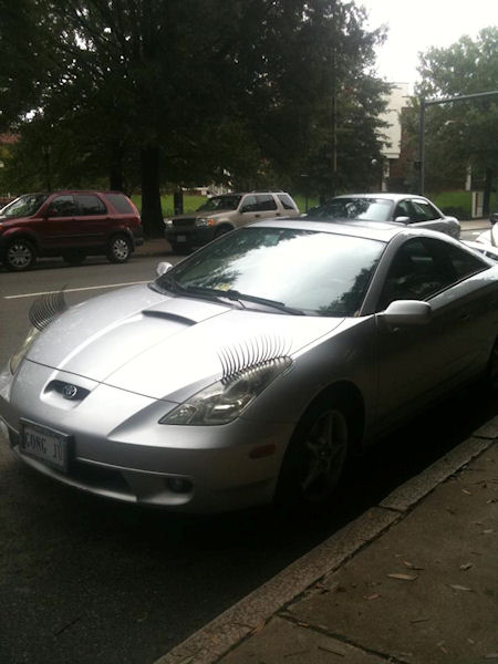 photo humour insolite voiture cil