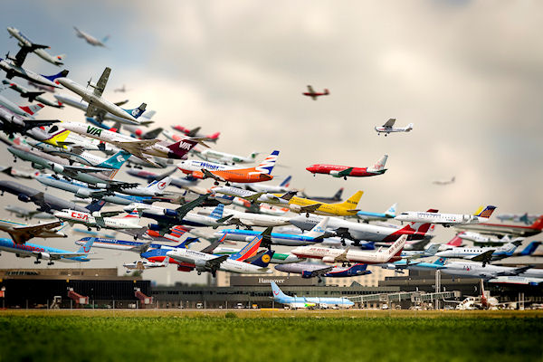 photo humour insolite avion décollage