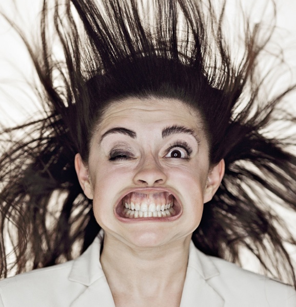 photo humour insolite blow job visage vent