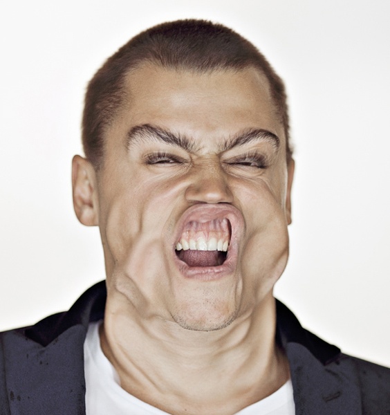 photo humour insolite blow job visage vent