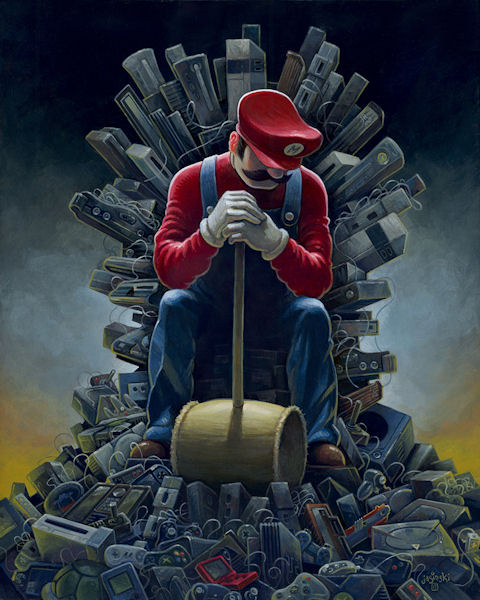 photo humour insolite mario game of thrones