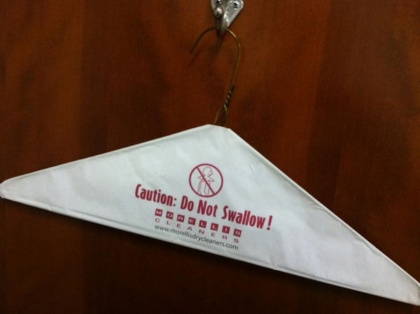 cintre ne pas avaler