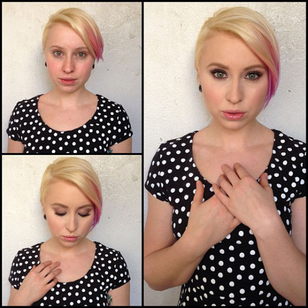 actrice porno avec sans maquillage Eidyia