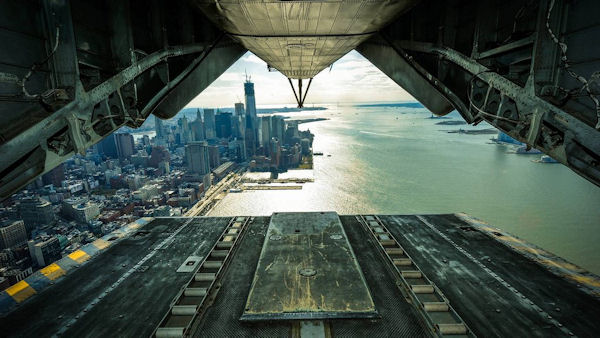 insolite avion new-york