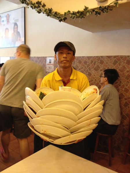 insolite assiette serveur