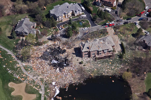 insolite explosion fuite gaz maison