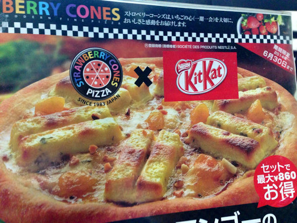 insolite kitkat pizza