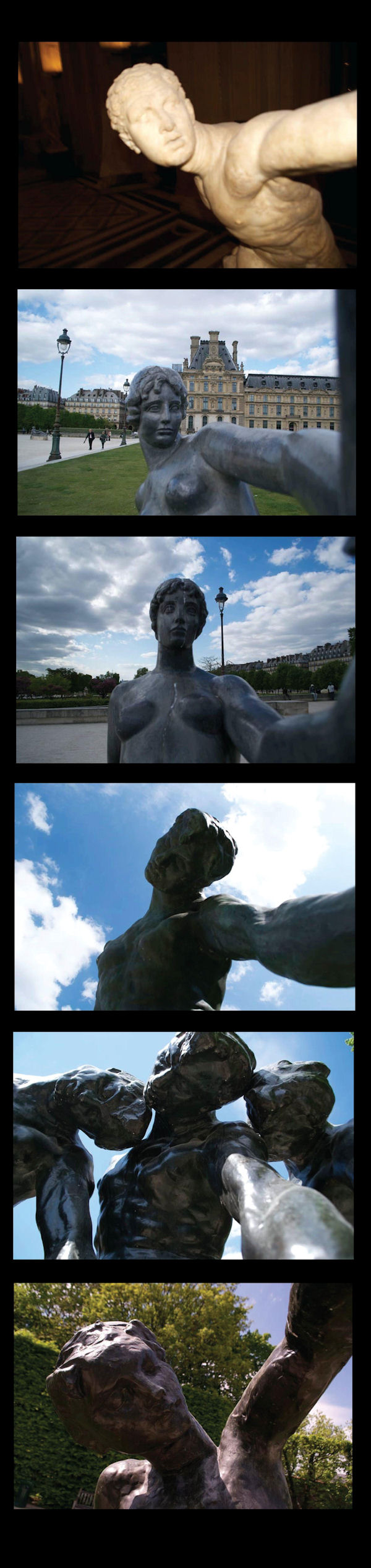 insolite selfie statue