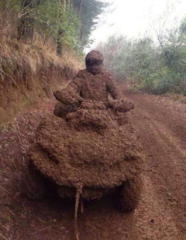 insolite boue quad