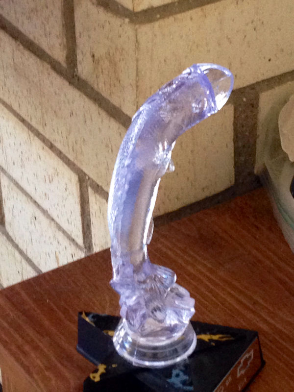 insolite concours peche phallus trophee