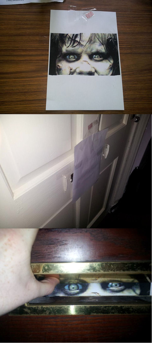 insolite boite exorciste lettre photo