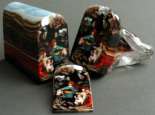 insolite murrine peinture tranche verre