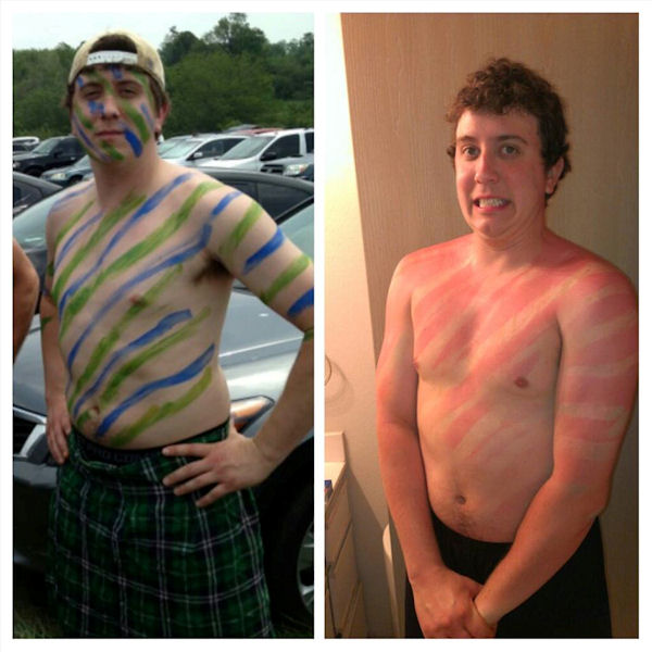 insolite coup guerrier homme soleil