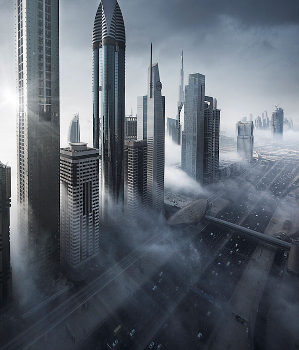 insolite coruscant dubai gratte-ciel star wars