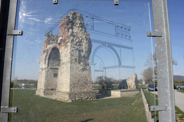 insolite ruine surimpression verre