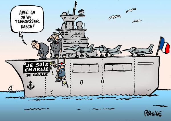 insolite charlie hebdo porte-avions