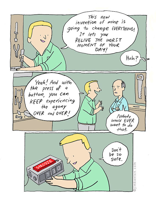 insolite invention reveil snooze