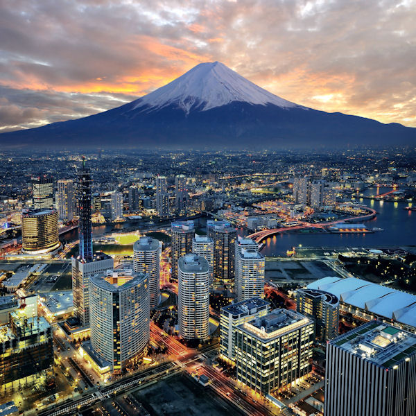 insolite fuji mont montagne ville