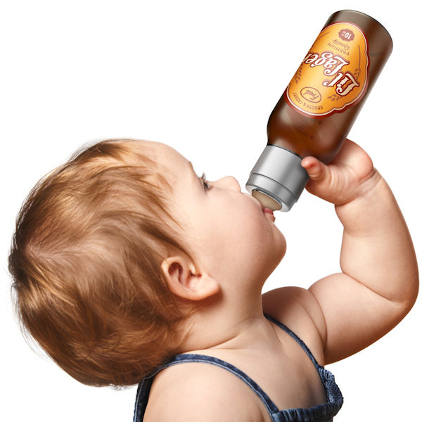 insolite bebe biberon biere bouteille