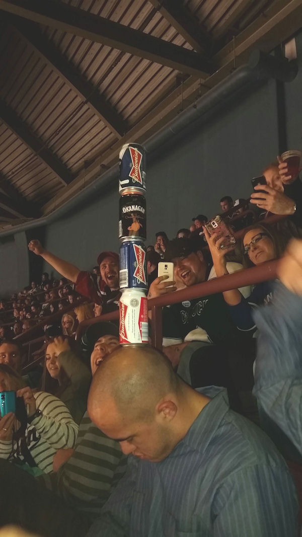 insolite canette dormir supporter tete