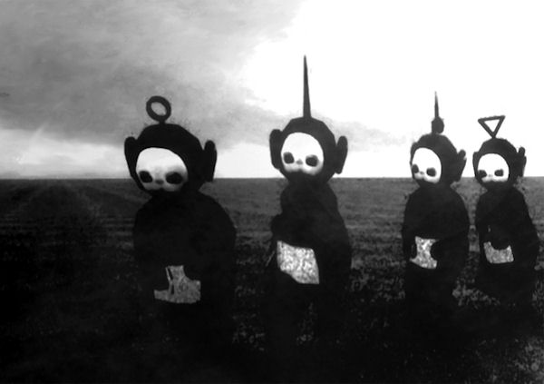 insolite blanc horreur noir teletubbies