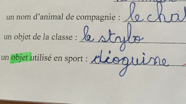 insolite eleve jogging reponse