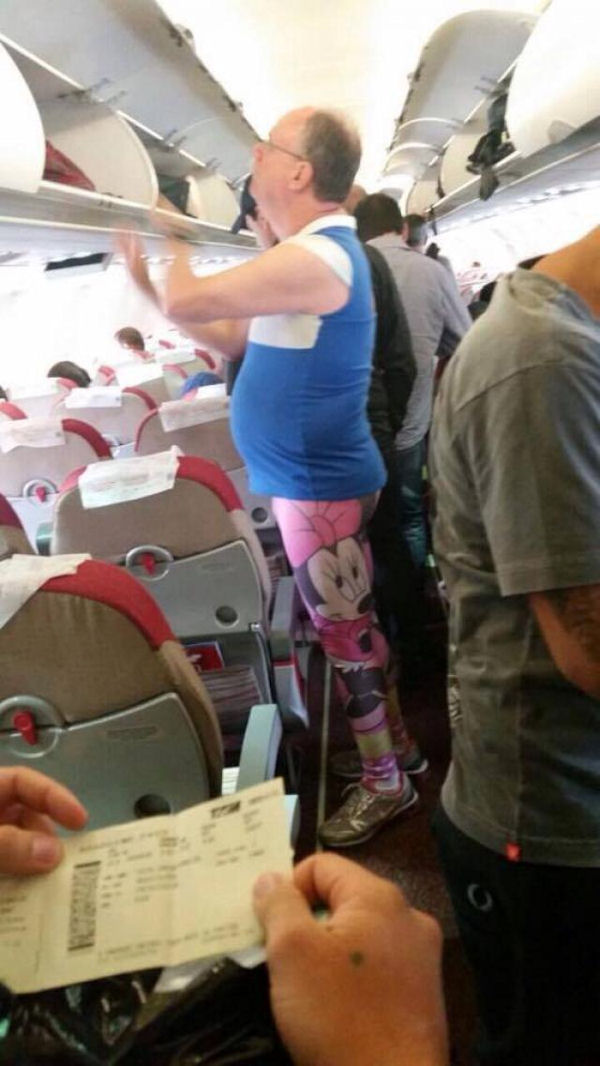 insolite avion homme legging